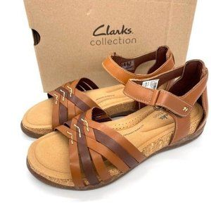 Clarks Roseville Cove Leather Sandals New